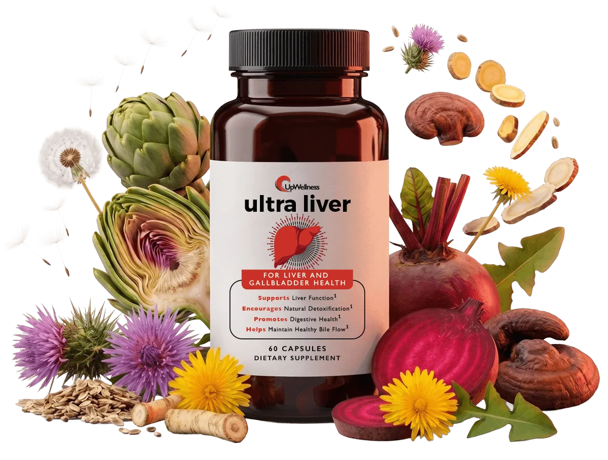 Ultra Liver bottle with liver-supporting ingredients