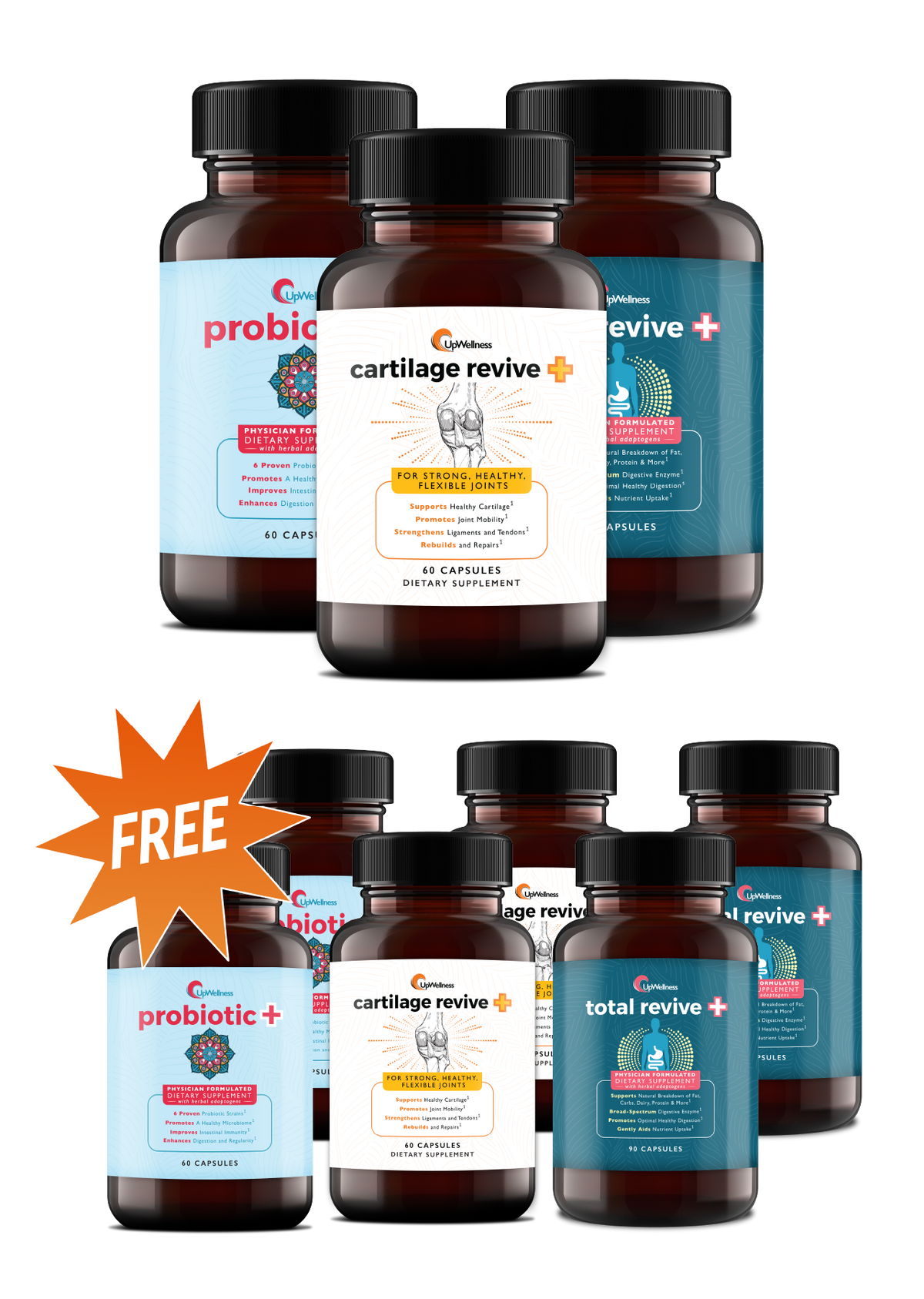 Probiotic+ Bundle :  Buy 3 Get 6 FREE Bottles