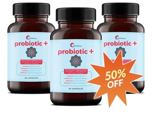 3 Bottles of Probiotic+ at 50% Off